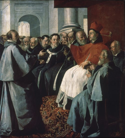 Zurbaran, Saint Bonaventure au concile de Lyon en 1274