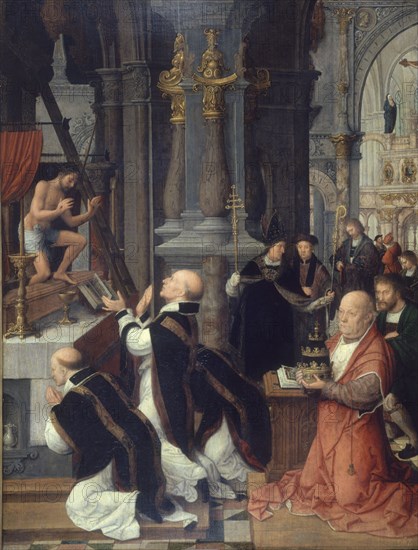 ISENBRANDT ADRIAN 1510/50
LA MISA DE SAN GREGORIO
MADRID, MUSEO DEL PRADO-PINTURA
MADRID