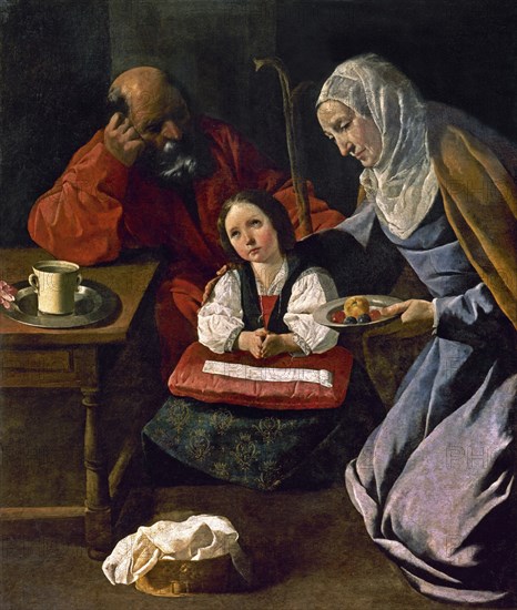 Zurbaran, The Virgin, Saint Anne and Saint Joaquin