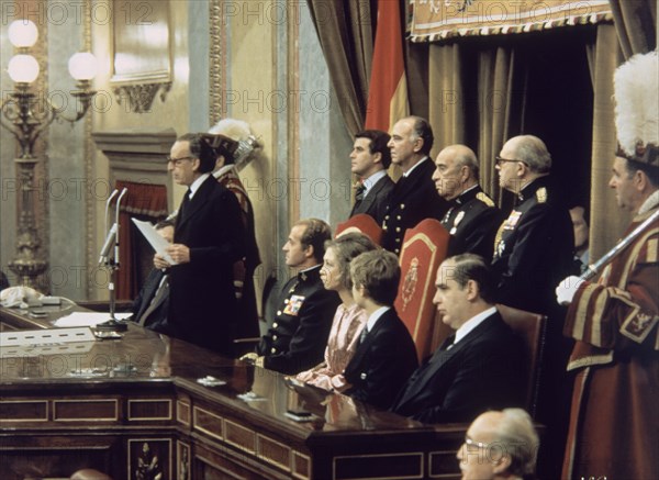 Discours de Hernandez Gil lors de la signature de la Constitution espagnole en 1978