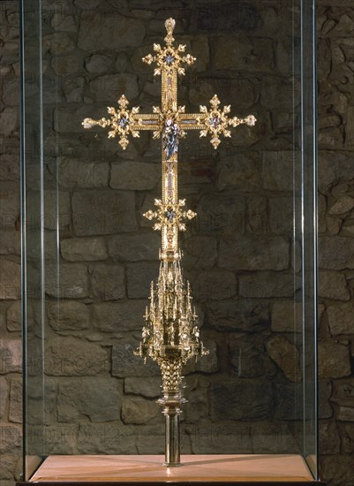 CRUZ PROCESIONAL DE ORO Y PERLAS S XVI
GERONA, CATEDRAL-MUSEO
GERONA
This image is not downloadable. Contact us for the high res.