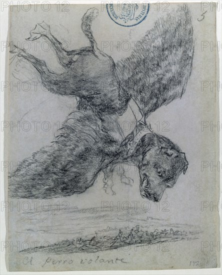 Goya, Le chien volant