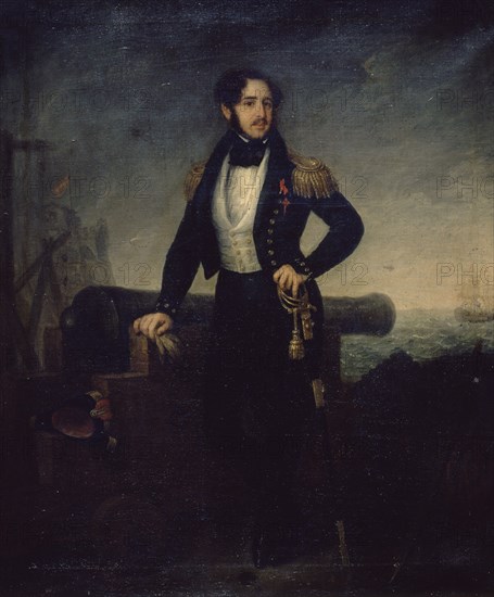 GUTIERREZ DE LA VEGA JOSE 1791/1865
EL MARQUES DE ALMONACID AL LADO DE UN CANON
MADRID, MUSEO NAVAL
MADRID