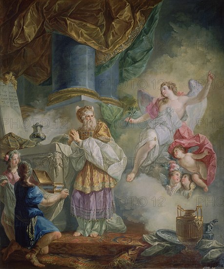 PARET Y ALCAZAR LUIS 1746/1799
LA APARICION DEL ARCANGEL A ZACARIAS-S XVIII- ROCOCO ESPAÑOL
VIANA, IGLESIA DE SANTA MARIA
NAVARRA