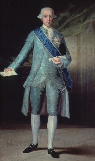 Goya, Jose Monino et Redondo (1728-1808) - Comte de Floridablanca - Premier secrétaire d'Etat