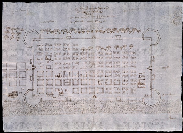 CAMPECHE-1663-PLANO PARA FORTIFICAR-MEXICO-MYP 61
SEVILLA, ARCHIVO INDIAS
SEVILLA
This image is not downloadable. Contact us for the high res.