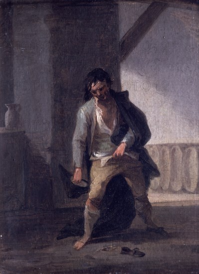 ALENZA LEONARDO 1807/45
EL BORRACHO - S XIX
MADRID, CASON RETIRO
MADRID