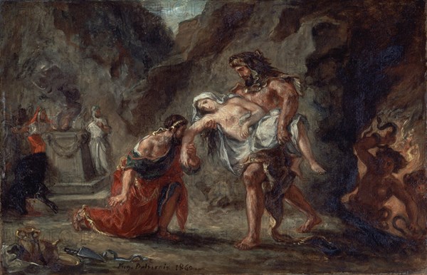Delacroix, Hercule ramène Alceste du fond des enfers
