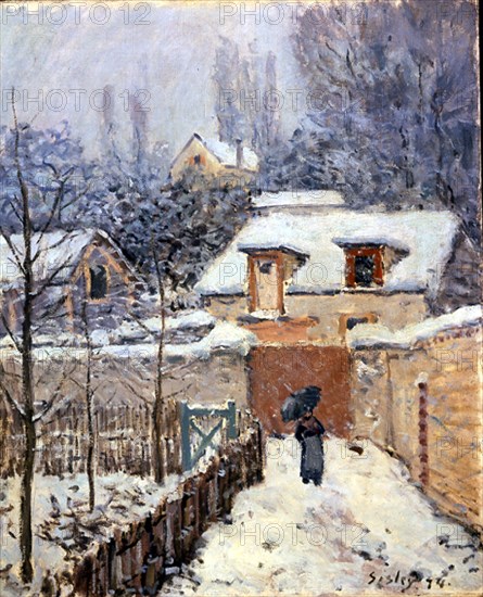 Sisley, Snow at Louveciennes