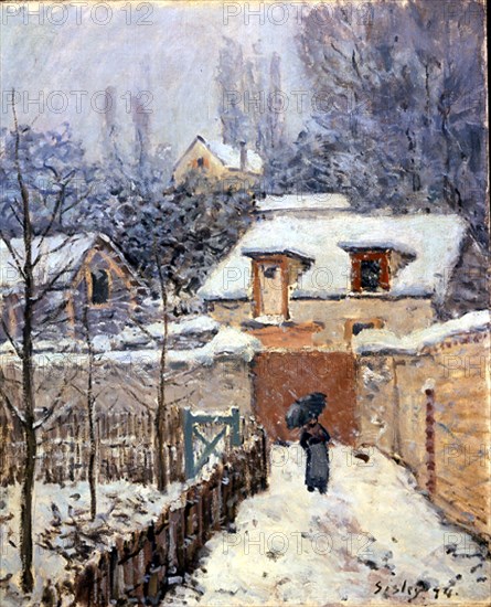 Sisley, La neige à Louveciennes