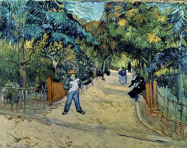 Van Gogh, L'entrée du jardin public à Arles