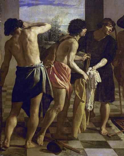 Vélasquez, La tunique de Joseph (détail frères de Joseph avec la tunique)