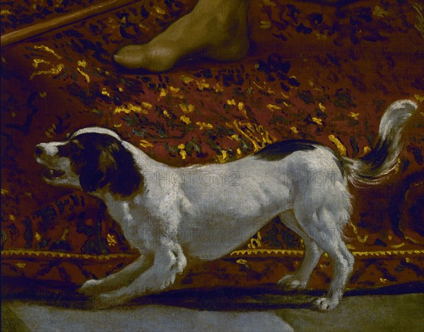 Velázquez, Jospeh's tunic (detail dog)