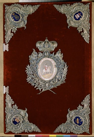 ALBUN REAL MAESTRANZA DE SEVILLA-TAPA CON RELIEVES METAL
MADRID, PALACIO REAL-BIBLIOTECA
MADRID