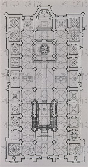 PLANO-PLANTA DE LA CATEDRAL DE MEXICO CAPITAL
This image is not downloadable. Contact us for the high res.
