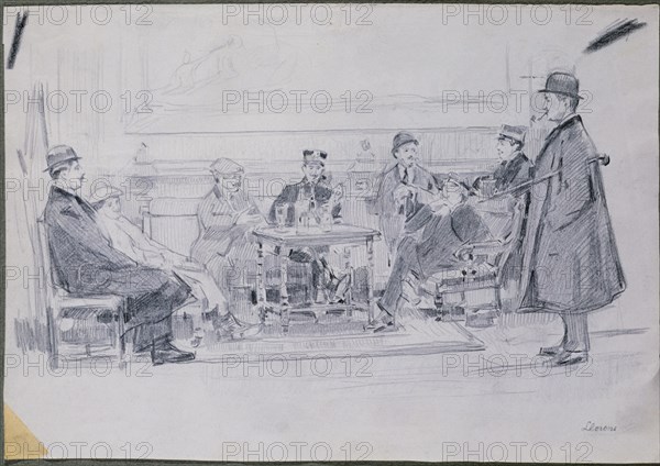 LLORENS FRANCISCO 1874-1948
TERTULIA DE CAFE EN ROMA-DIBUJO 22X31 CMS-1904
This image is not downloadable. Contact us for the high res.