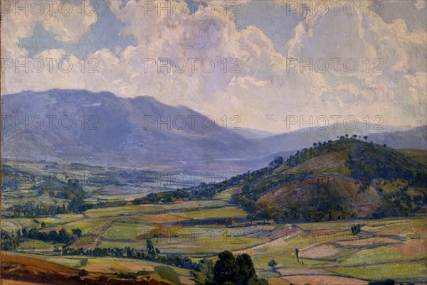 LLORENS FRANCISCO 1874-1948
EL VALLE DE PEIRO-OLEO 71 X 100 CMS-1919