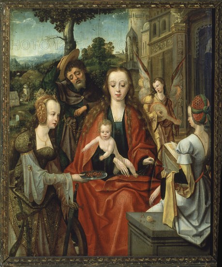 ENGELBRECHTSEN
LA SAGRADA FAMILIA CON DOS SANTAS-OLOE/TABLA-64X55,5 CMS
BILBAO, MUSEO BELLAS ARTES
VIZCAYA