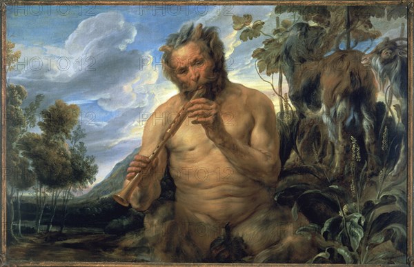 Jordaens, Le dieu Pan jouant de la flûte