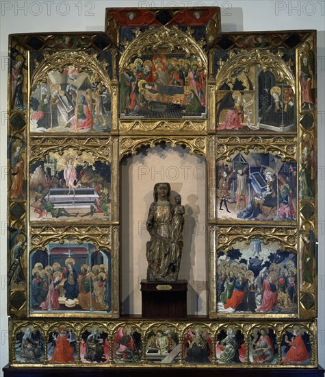 NICOLAU PERE
RETABLO-GOZOS DE LA VIRGEN-TEMPLE/TABLA-259X221 CM
BILBAO, MUSEO BELLAS ARTES
VIZCAYA