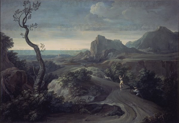 GIAQUINTO CORRADO 1703/1766
PAISAJE CON CAZADORES
MADRID, MUSEO DEL PRADO-PINTURA
MADRID