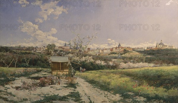 GOMAR Y GOMAR ANTONI
MADRID VISTO DESDE LA CASA DE CAMPO-1893-O/L-110X175 CM-
MADRID, COLECCION GONZALO ANES
MADRID