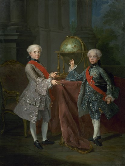 BONITO GIUSEPPE
LOS PRINCIPES FERNANDO Y GABRIEL DE BORBON
CASERTA, PALACIO REAL
ITALIA