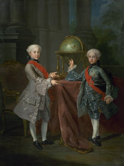 BONITO GIUSEPPE
LOS PRINCIPES FERNANDO Y GABRIEL DE BORBON
CASERTA, PALACIO REAL
ITALIA