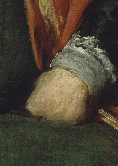 Velázquez, Portrait of Sebastián de Morra (detail)