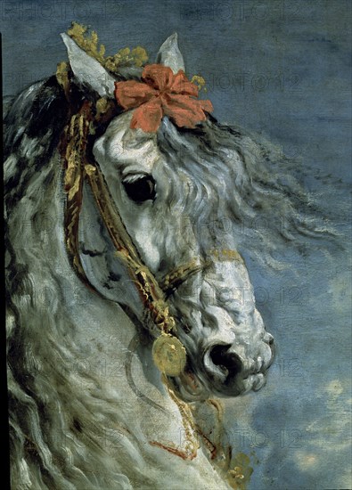 Vélasquez, Portrait équestre de Philippe III d'Espagne (détail)