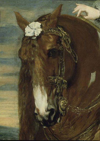 Velázquez, Equestrian portrait of Margaret of Austria, Queen of Spain (detail)