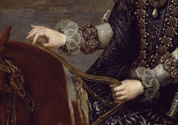 Velázquez, Equestrian portrait of Margaret of Austria, Queen of Spain (detail)