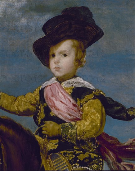 Velázquez, Equestrian Portrait of Prince Balthasar Charles (detail)