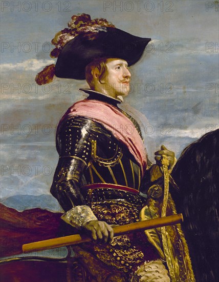 Vélasquez, Portrait équestre de Philippe IV d'Espagne (détail)