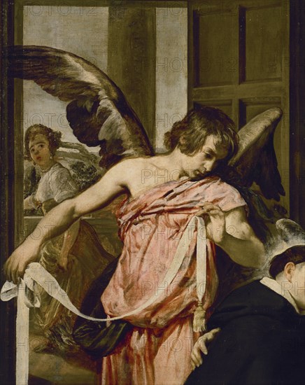Velázquez, Saint Thomas of Aquin going into ecstasies (detail)