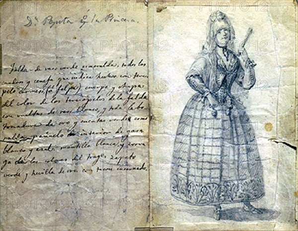 MADRAZO FEDERICO 1815/94
FIGURIN PARA LA ZARZUELA PAN Y TOROS-DOÑA PAQUITA
MADRID, MUSEO MUNICIPAL
MADRID