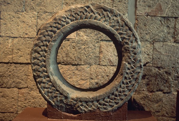 Stone ring from a Mayan ballgame court