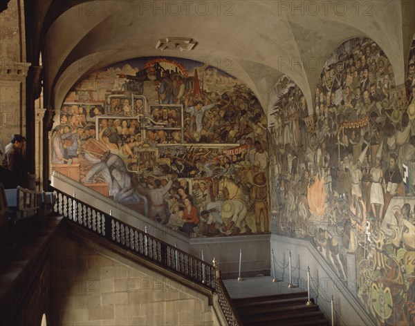 RIVERA DIEGO 1886/1957
ESCALERA PRINCIPAL-PINTURAS MURALES HISTORIA MEXICO
MEXICO DF, PALACIO NACIONAL
MEXICO