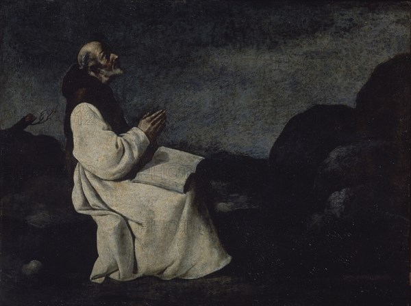 Zurbaran, Altarpiece of Saint Jerome - Monk of the Order Praying