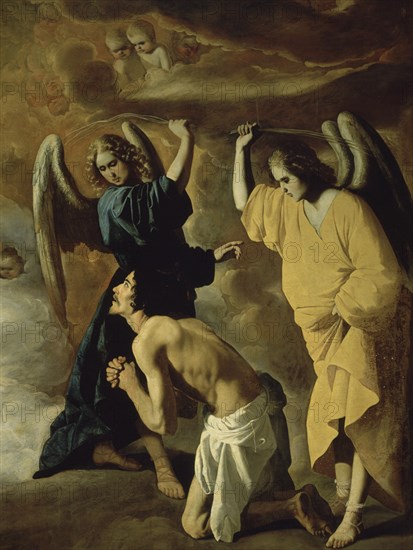 Zurbaran, Chapelle Saint Jérôme - Punition de Saint Jérôme (détail)