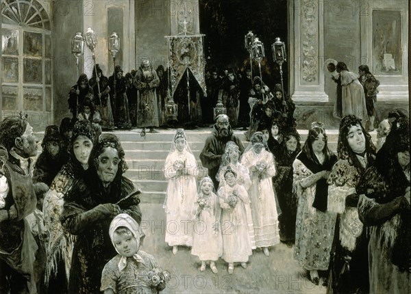 JIMENEZ ARANDA JOSE 1845/1928
UNA PROCESION EN EL MES DE MARIA-1897-O/L 47X65 CM INV 6763 -
MADRID, CASON RETIRO
MADRID
This image is not downloadable. Contact us for the high res.