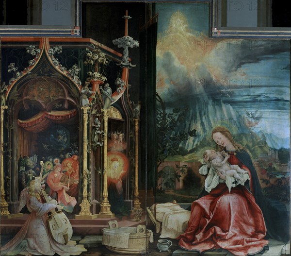 Grünewald, Retable d'Issenheim - Détail - L'incarnation du fils de Dieu