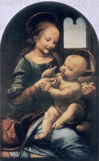 VINCI LEONARDO 1452/1519
R-MADONNA CON SU HIJO
PARIS, MUSEO LOUVRE-INTERIOR
FRANCIA