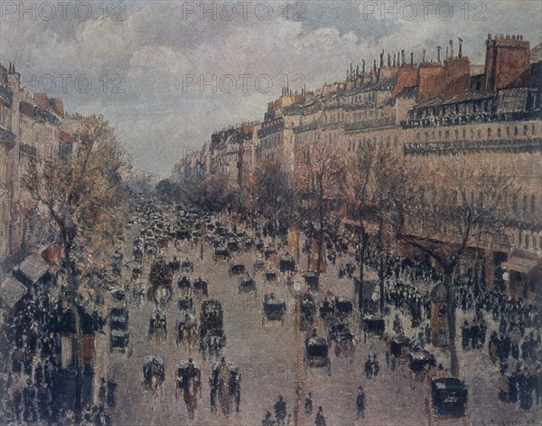 Pissarro, Boulevard Montmartre in Paris