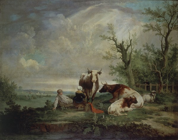 ANONIMO SIGLO XIX
PAISAJE CON FIGURAS-ANONIMO S XIX
MADRID, BANCO DE ESPAÑA-COLECCIÓN ARTE
MADRID