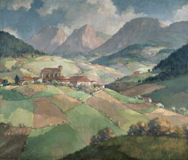 URRUTIA GENARO 1893/1965
VISTA DE PUEBLO DE ECHANO
MADRID, BANCO DE ESPAÑA-COLECCIÓN ARTE
MADRID