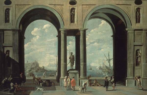 GINER VICENTE
PERSPECTIVA CON PUERTO-NEOCLASICISMO ESPAÑOL
MADRID, BANCO DE ESPAÑA-COLECCIÓN ARTE
MADRID