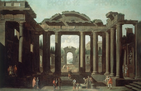 GINER VICENTE
PERSPECTIVA CON PORTICO Y JARDIN-NEOCLASICISMO ESPAÑOL
MADRID, BANCO DE ESPAÑA-COLECCIÓN ARTE
MADRID