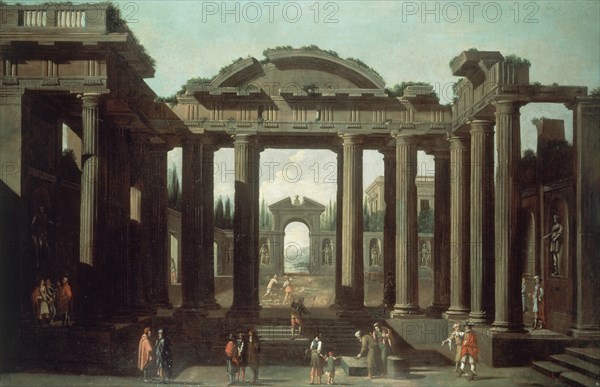 GINER VICENTE
PERSPECTIVA CON PORTICO Y JARDIN-NEOCLASICISMO ESPAÑOL
MADRID, BANCO DE ESPAÑA-COLECCIÓN ARTE
MADRID