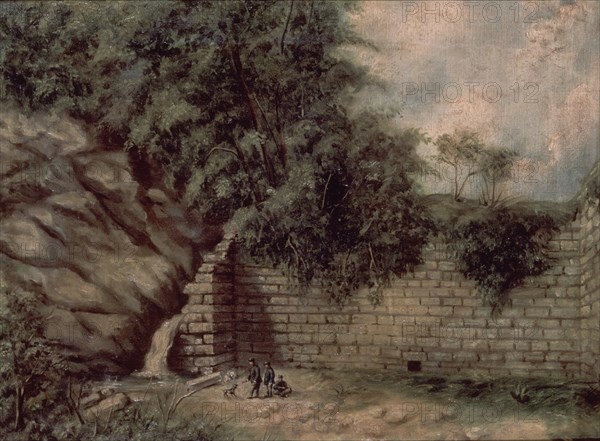 MILITARES EN UN PAISAJE-ANONIMO S XIX
MADRID, BANCO DE ESPAÑA-COLECCIÓN ARTE
MADRID